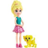 Polly Pocket Doll and Animal - Polly and Dog (dnb16)