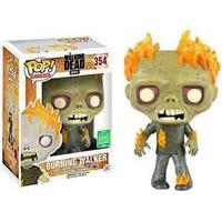 pop television the walking dead burning walker sdcc 2016 exclusive 354 ...