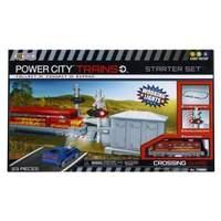 power city trains crossing guard starter set