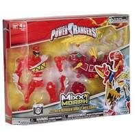 power rangers mixx n morph dino charge and t rex zord figure set red