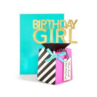 Pop-Up 3D Fun Birthday Girl Card
