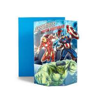 pop up marvel avengers assemble birthday card