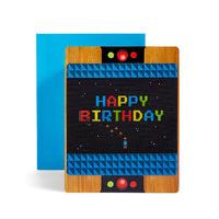 pop up lenticular arcade game birthday card