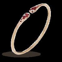 Ponte Vecchio Iside 18ct Rose Gold Ruby Bangle