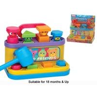 Pop Up Friends Toy With Hammer & Shape Sorter