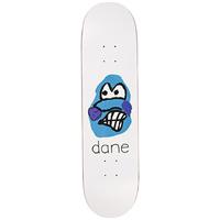 polar dane face skateboard deck white 8375