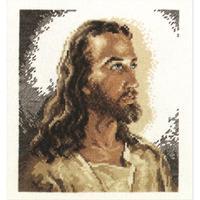 portrait of christ counted cross stitch kit 6 78x7 34 14 count 230320