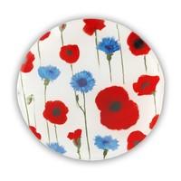 Poppies and Cornflowers Glass Coaster