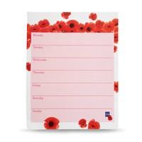 Poppies in the Air Weekly Planner