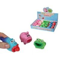 Pop Tongue Squeezy Animal Toy Assorted Designs
