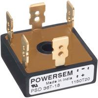 powersem psd 36t 12 three phase bridge rectifier faston terminals 