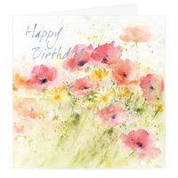 Poppy Fields Card