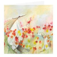 Poppies and Butterfly Card