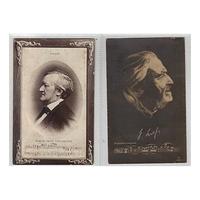 Postcards of Wagner and Liszt