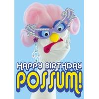 possum birthday card