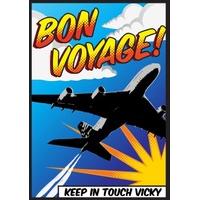 Pop Art Plane | Bon Voyage Card