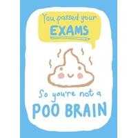 poo brain congratulations card