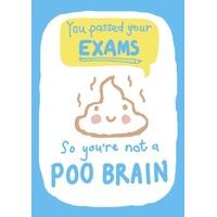 Poo Brain | Congratulations Card