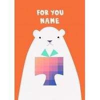 Polar Bear With a Present | General Card | JA1047