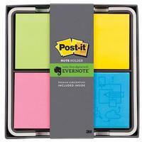 Post-It Evernote Note Holder with 4 Note Pads (76mm x 76mm) and 3 Month Subscription to Evernote Premium (White/Black) Ref NH-654-EV4-EU
