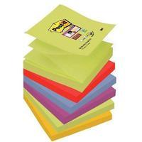 Post-It Super Sticky Z-Note (76mm x 76mm) Note Pad (Marrakesh - Assorted Colours) Pack of 12