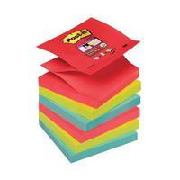 post it super sticky z notes bora bora collection pack of 6 pads