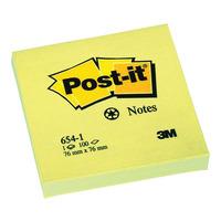 post it recycled yellow 76 x 76mm pack of 12