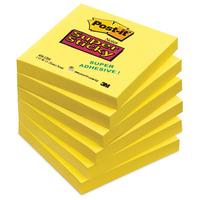 Post-it® Super Sticky Ultra Yellow 76x76mm - Pack of 6