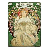 Poster for the Publisher F. Champenois By Alphonse Mucha