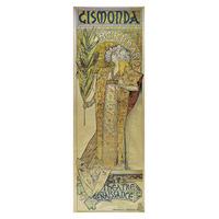 Poster of Sarah Bernhardt as Gismonda By Alphonse Mucha