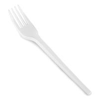 Polystyrene Plastic Disposable Forks (Pack of 100)