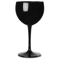 Polycarbonate Balloon Wine Glasses Black 12.3oz / 350ml (Set of 4)