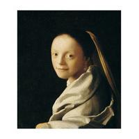Portrait of a Young Woman By Johannes Vermeer