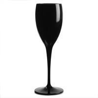 Polycarbonate Champagne Flutes Black 6oz / 170ml (Set of 4)