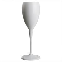 polycarbonate champagne flutes white 6oz 170ml set of 4