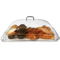 Polycarbonate Rectangular Cake Dome with Tray (Tray and Cover)