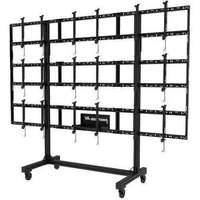 Portable Videowall Cart For 46 Inch To 55 Inch Displays. Tool-less Microadjustment At 8 Points. 3x3 Version