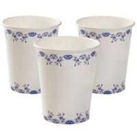 Porcelain Blue Paper Party Cups
