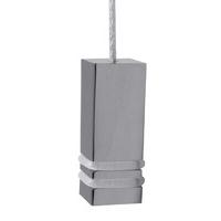 polished chrome square bathroom cord pull 40x15x15mm