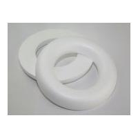 polystyrene shapes half ring wreath white