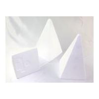 polystyrene shapes pyramid cone white