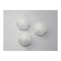 polystyrene shapes hexagon ball white