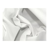 Polycotton Cotton Drill Dress Fabric White
