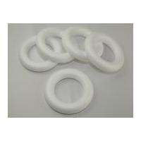 polystyrene shapes full ring wreath white