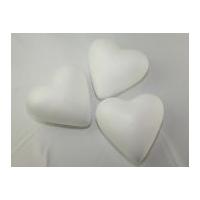 polystyrene shapes heart white