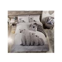 Polar Bear Family Double Duvet Cover and Pillowcase Set