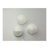 polystyrene shapes hexagon ball white