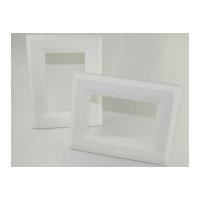 Polystyrene Shapes Photo Frame White