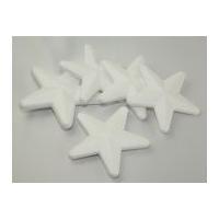 polystyrene shapes snowflake star white