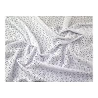 Polyester Fancy Lace Dress Fabric White